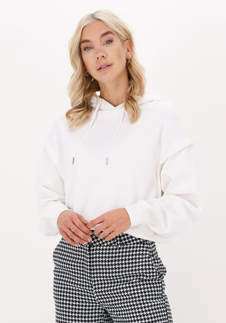 ALIX THE LABEL Pull LADIES KNITTED ALIX HOODIE Blanc - large