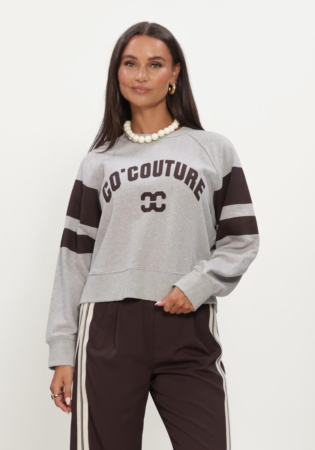 CO'COUTURE ERISCC COLLEGE SWEAT Pulls & Gilets en gris - large