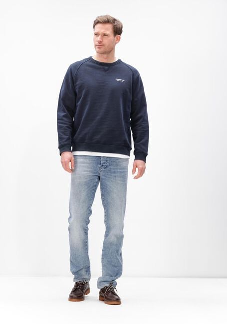 ANERKJENDT Chandail AKTIN JAPANESE SWEAT Bleu fonc&eacute; - large