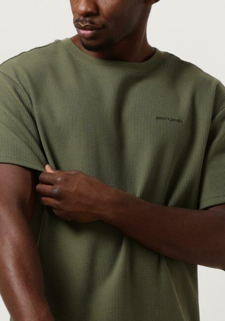 ANERKJENDT T-shirt AKKIKKI S/S WAFFLE TEE Olive - large