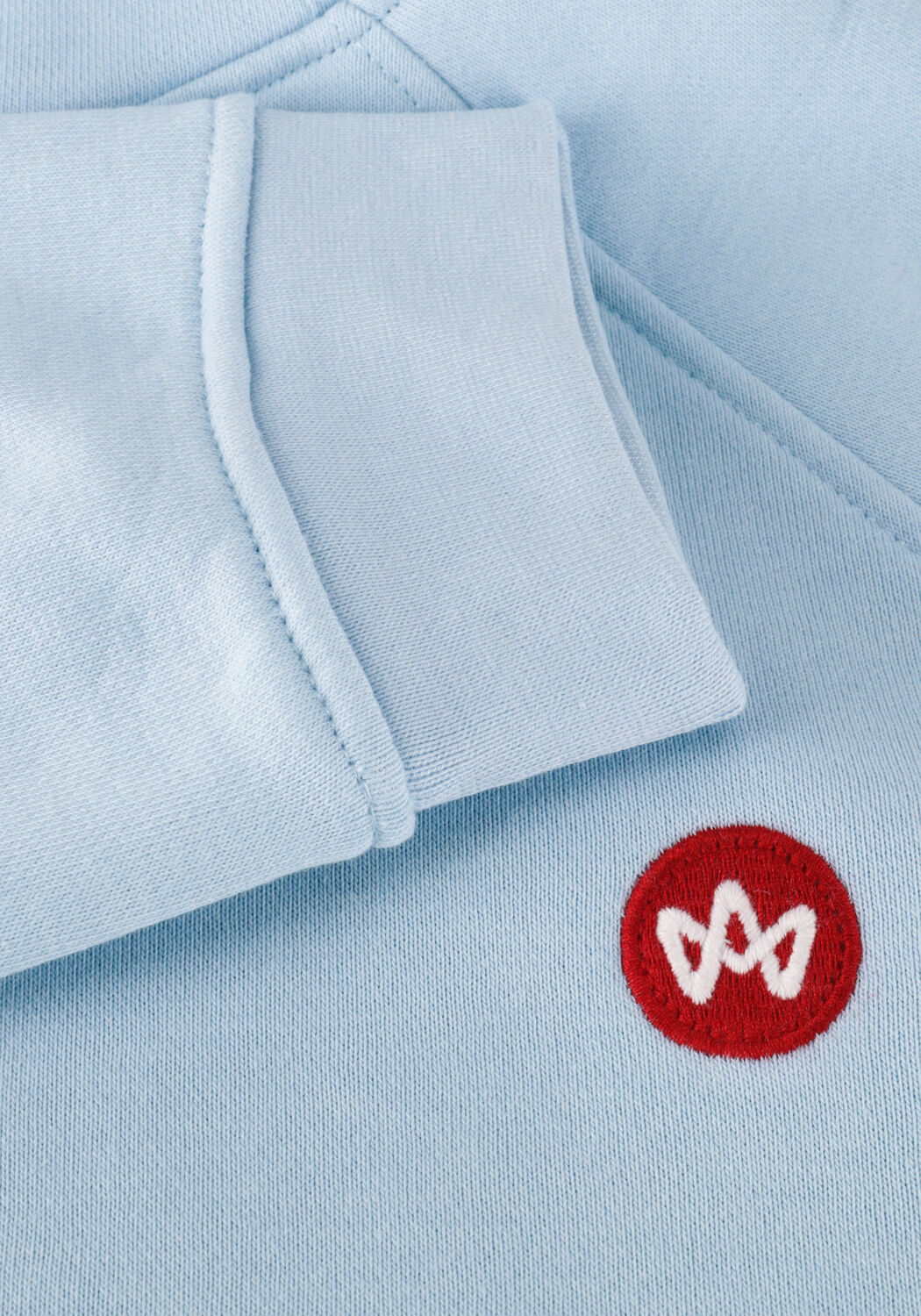 Lichtblauwe KRONSTADT Trui LARS KIDS ORGANIC/RECYCLED CREW SWEAT HOODIE - large