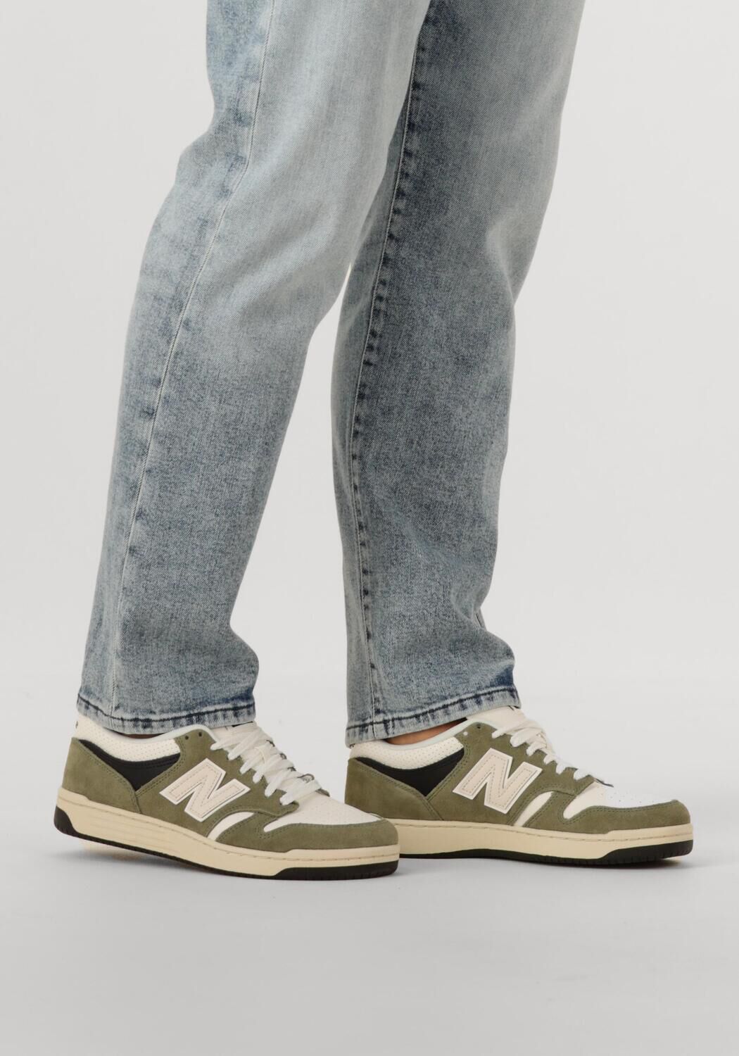 NEW BALANCE Baskets basses BB480 M en vert - large