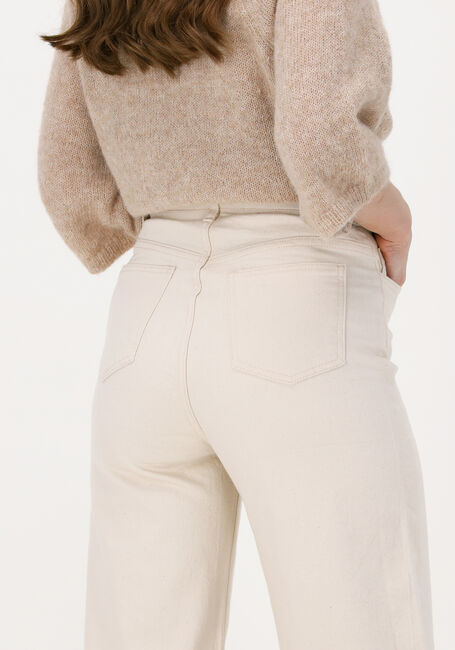 BY-BAR Wide jeans LINA OFF WHITE TWILL PANT Crème - large