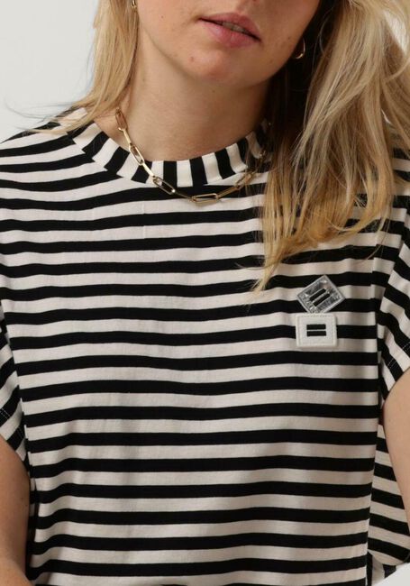 10DAYS Haut TEE STRIPE en noir - large