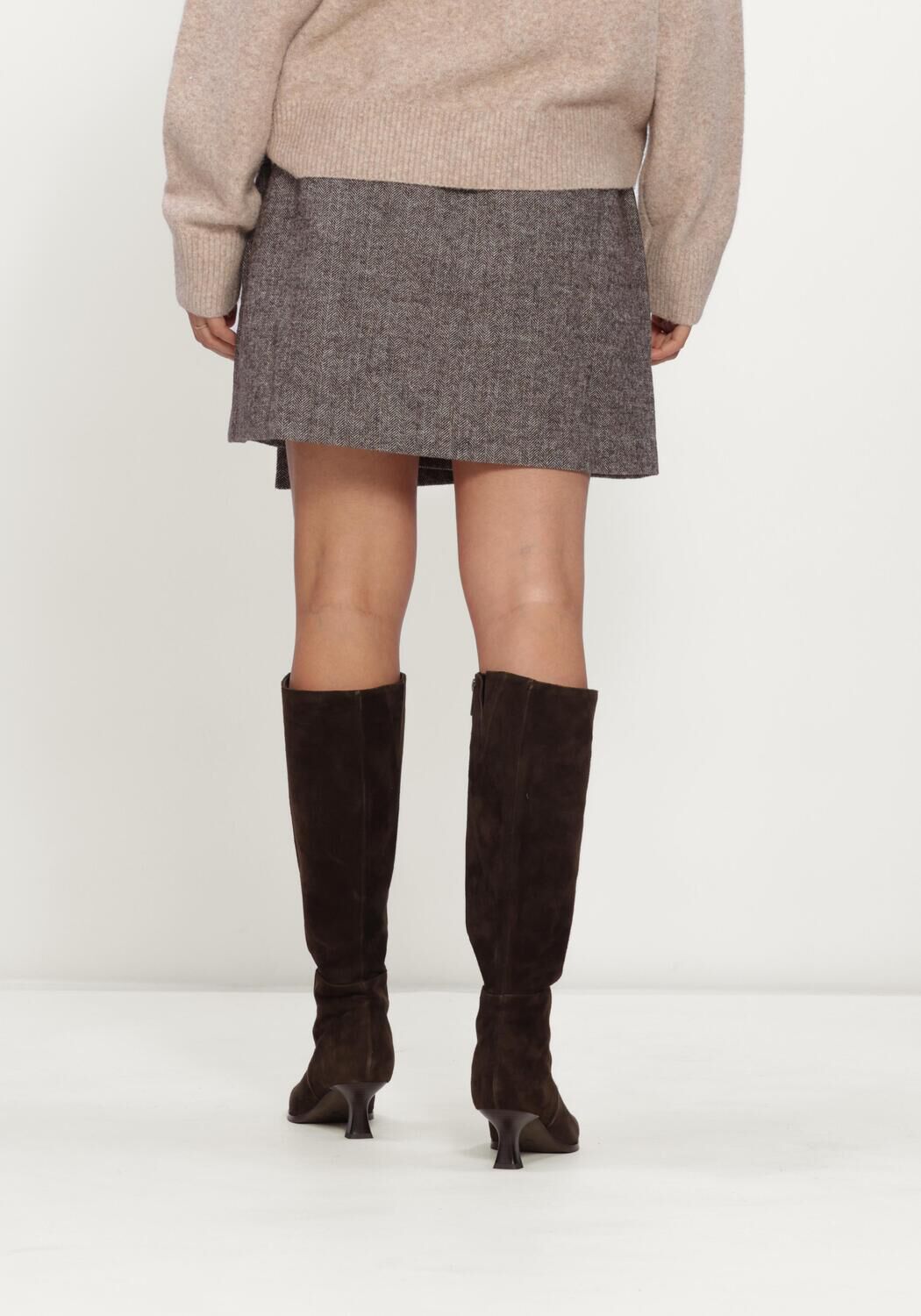 NOTRE-V Mini-jupe NV-INES en marron - large
