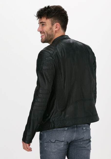 Zwarte GOOSECRAFT Leren jas JACKET965 - large