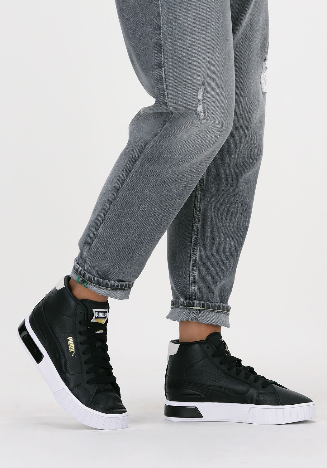Hoge zwarte dames sneakers store