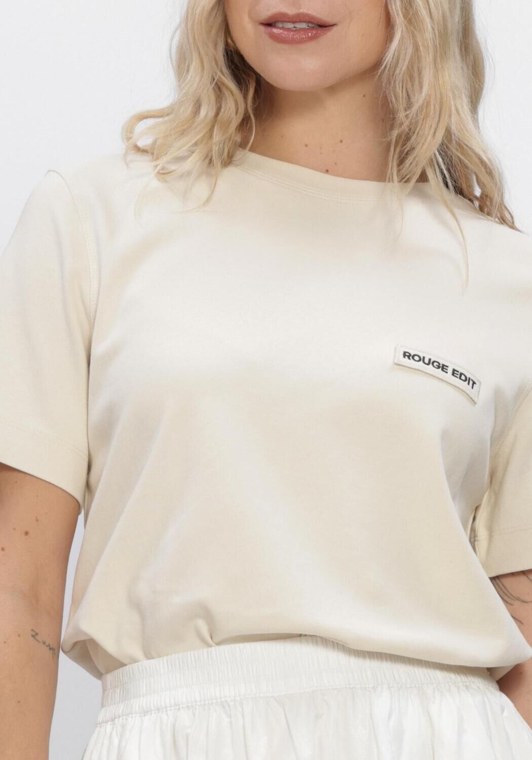 ROUGE EDIT ROUSARAS S/S O-NECK TEE/PF Hauts & T-shirts en jaune - large