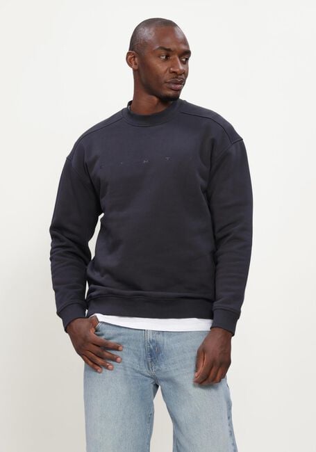 Donkerblauwe GENTI Truien/vesten SWEAT CREW - large