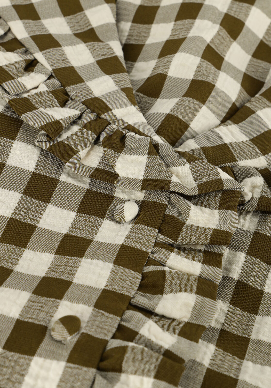 Groene SELECTED WOMEN Jack NIKITA CHECK SHIRT JACKET - large