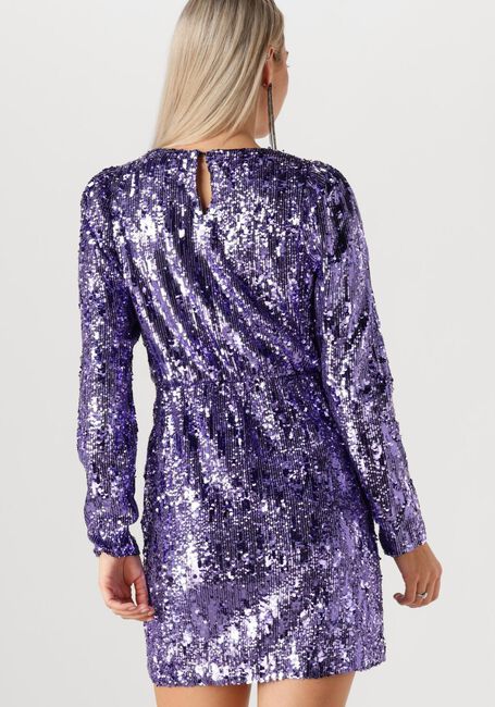 SELECTED FEMME Mini robe SLFARI-COLYN LS SHORT SEQUINS en violet - large