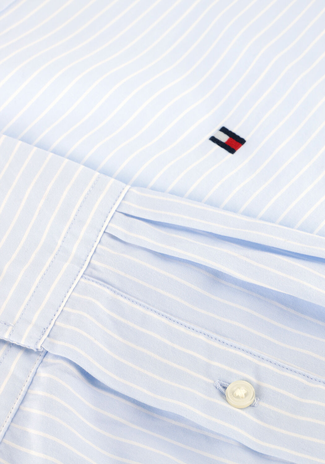 TOMMY HILFIGER Chemise d&eacute;contract&eacute; CORE HAIRLINE POPLIN RF SHIRT Bleu clair - large