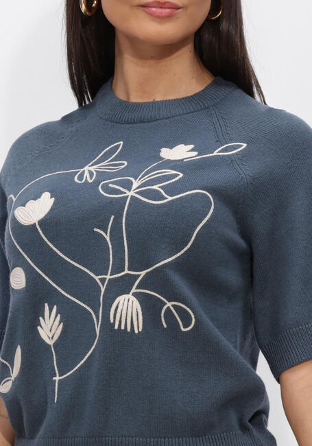 Blauwe OBJECT Trui OBJLANEY RUBIN SS PULLOVER - large