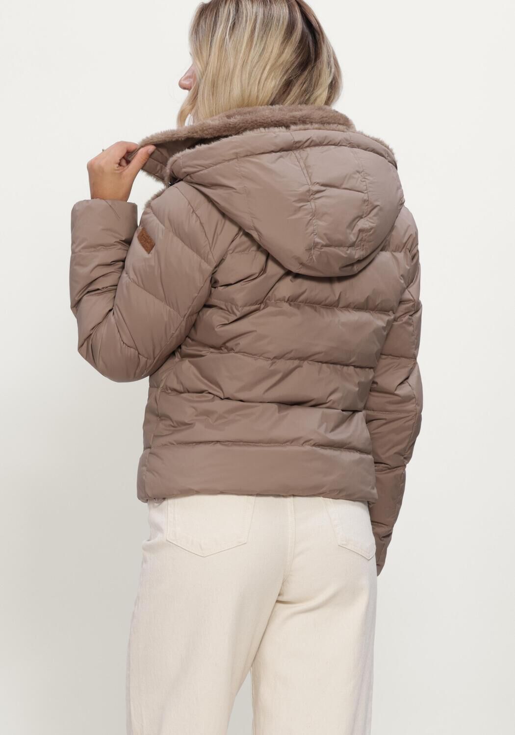 MOSCOW Veste matelass&eacute; 21-08-SPENCER en taupe - large