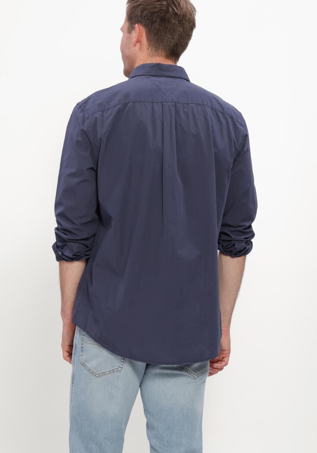 TOMMY HILFIGER Chemise d&eacute;contract&eacute; GMD POPLIN SEMI SPREAD RF SHT Bleu fonc&eacute; - large