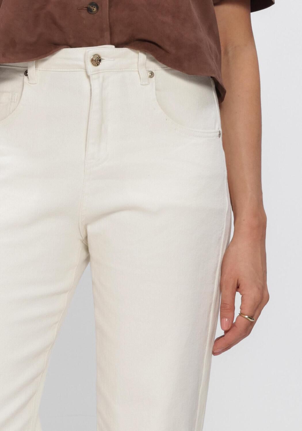 Witte JANICE Broeken/jumpsuits BAILEY - large