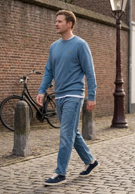 LYLE & SCOTT Chandail CREW NECK SWEATSHIRT en bleu - large