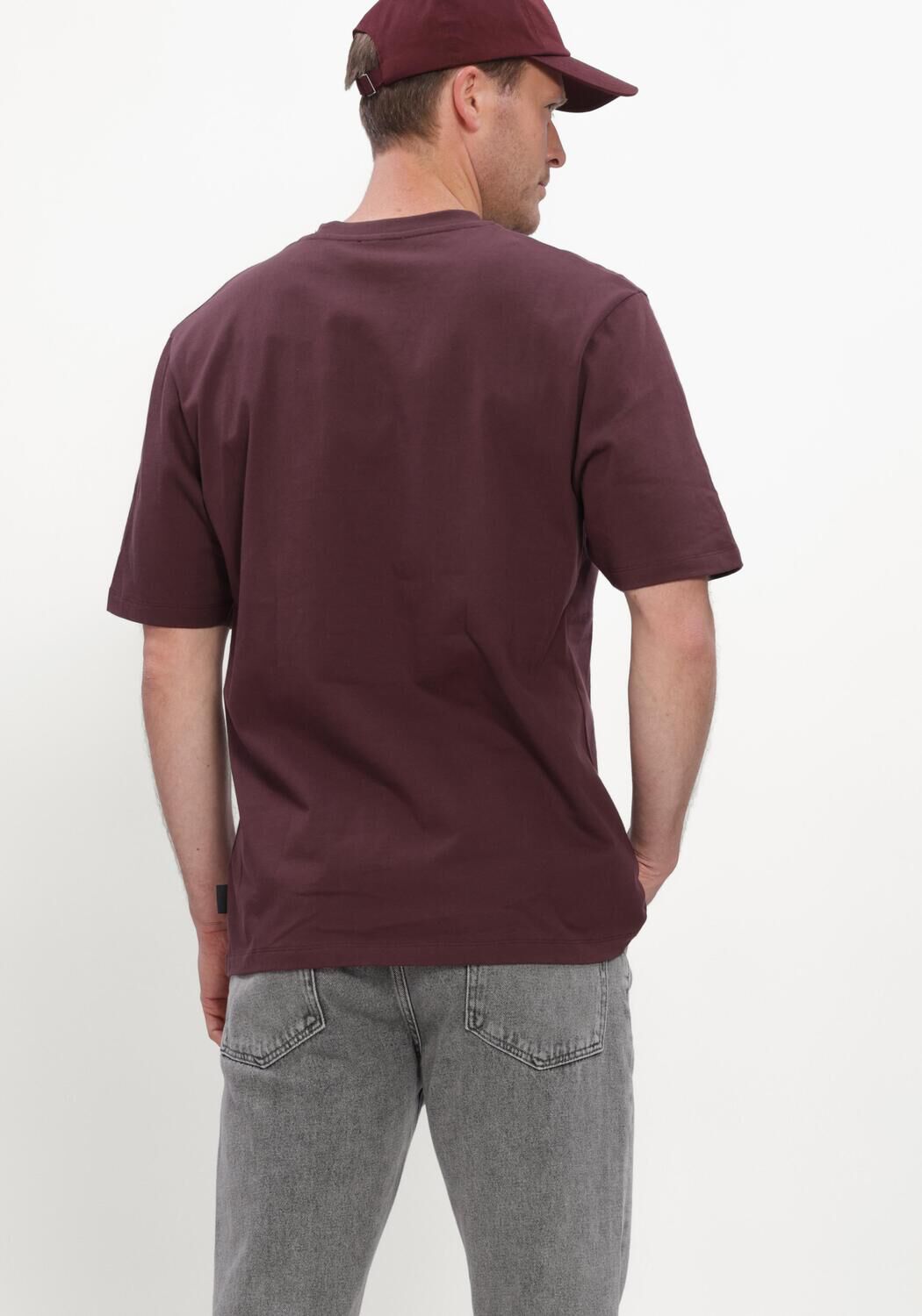 THE GOODPEOPLE T-shirt TOMMY Bordeaux - large