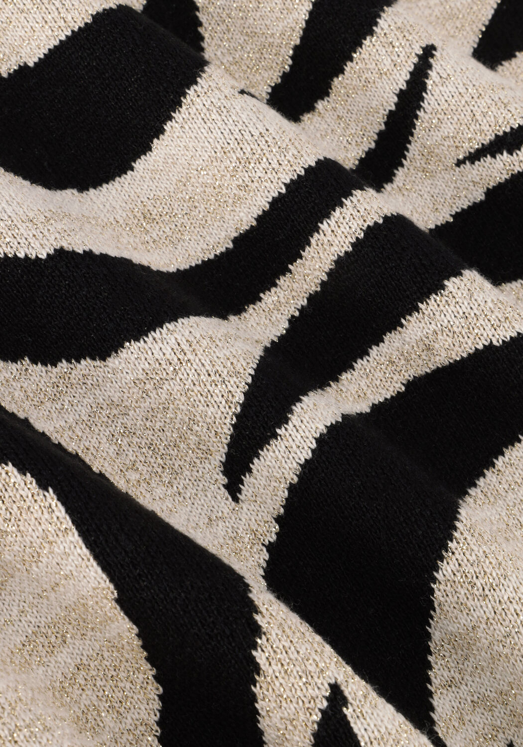 Zwarte SUMMUM Trui MOCK NECK SWEATER BIG ROSE JACQUARD KNIT - large