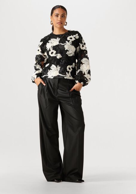 Zwarte CO'COUTURE Wijde broek SIBELLECC PLEAT LL PANT - large