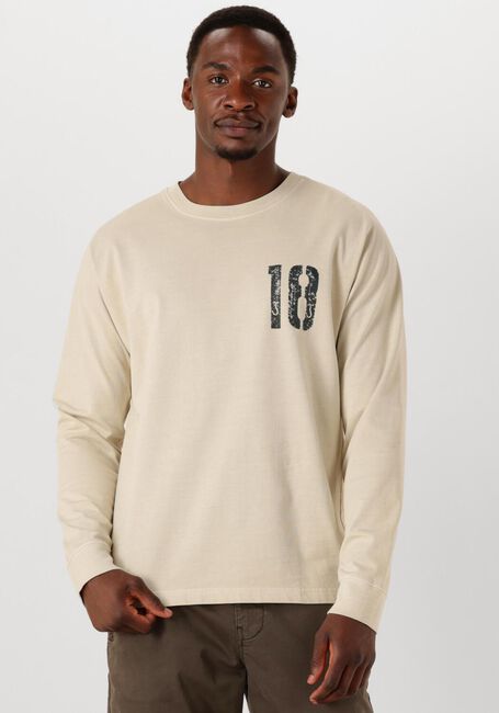 Beige BUTCHER OF BLUE T-shirt ARMY 18 BOB LOOSE TEE LS - large