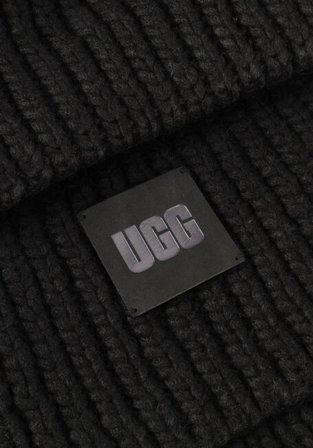 UGG CHUNKY RIB BEANIE KNIT POM SET Bonnet en noir - large