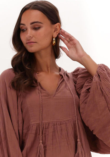 Bruine SISSEL EDELBO  DICTE ORGANIC COTTON TOP - large