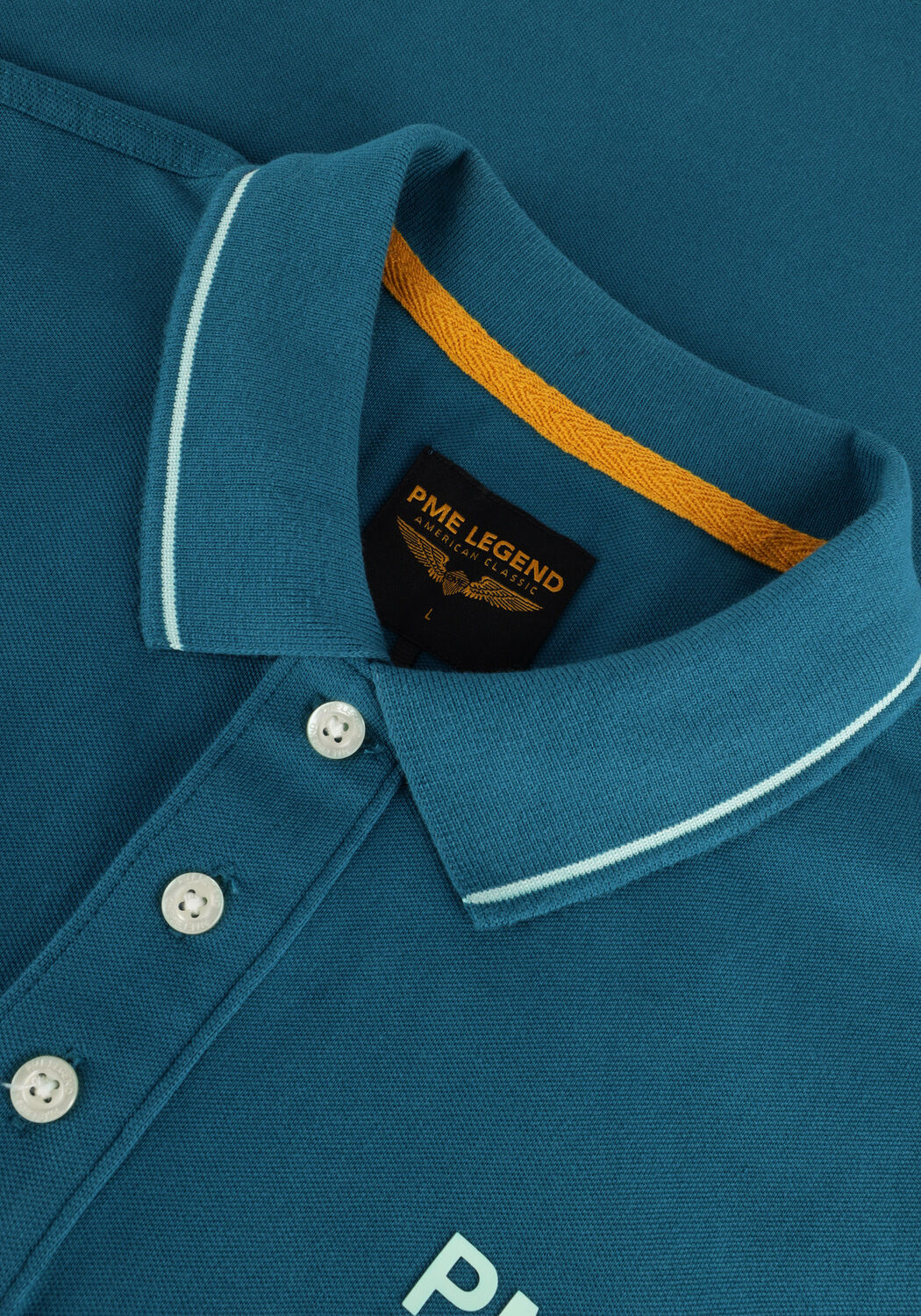 PME LEGEND Polo SHORT SLEEVE POLO STRETCH PIQUE PACKAGE en bleu - large