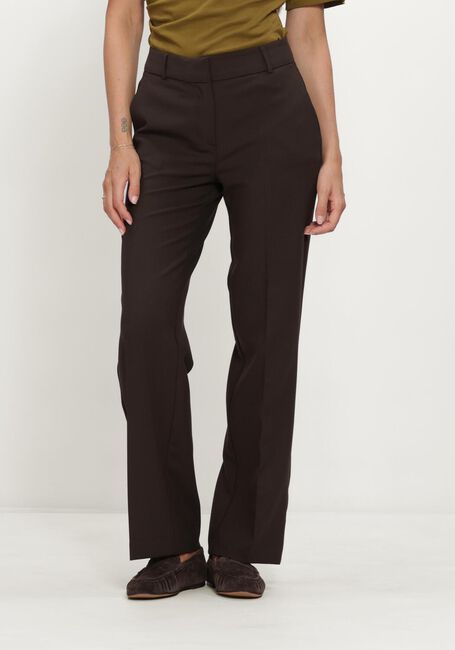 SELECTED WOMEN Pantalon SLFRITA MW WIDE PANT MEL en marron - large