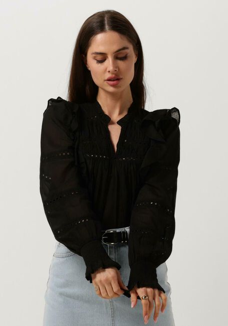 Zwarte NEO NOIR  AURIKA S VOILE BLOUSE - large