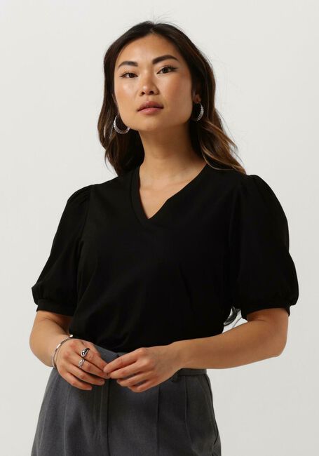 OBJECT Haut OBJCAROLINE S/S TOP en noir - large