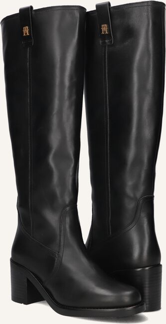 Zwarte TOMMY HILFIGER  RIDING LONG BOOT BLOCK Zwarte TOMMY HILFIGER  RIDING LONG BOOT BLOCK - large