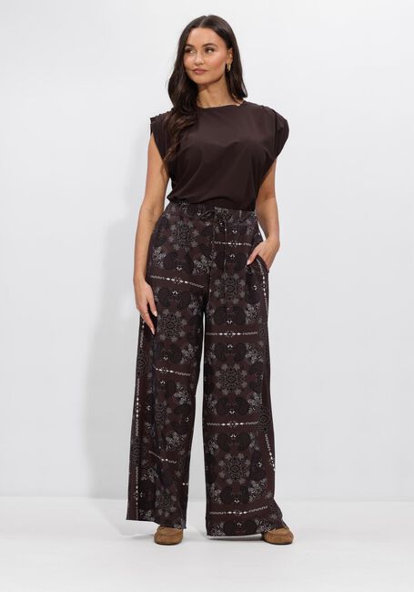 Bruine STUDIO ANNELOES Wijde broek Grace paisley trousers - large