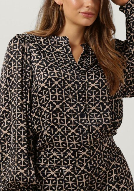Zwarte BY-BAR  RIKKI LS FLASH BLOUSE - large