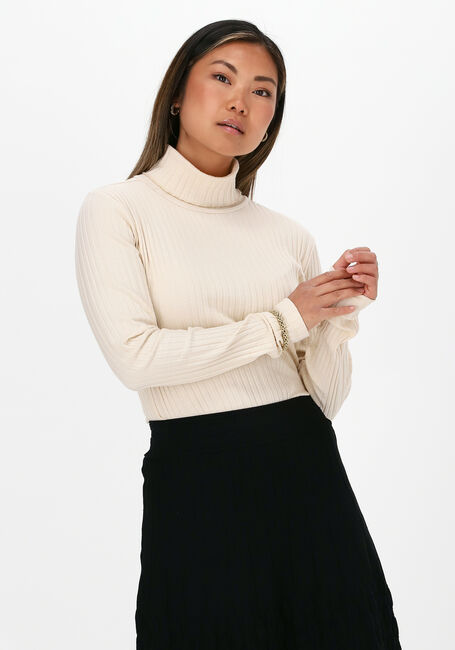 BY-BAR Pull BASIC ROLLNECK RIB Écru - large