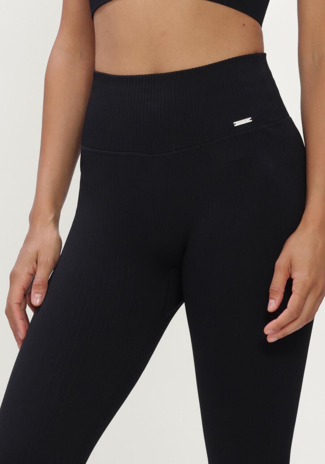 Zwarte AIM'N Broeken/jumpsuits RIBBED SEAMLESS TIGHTS - large