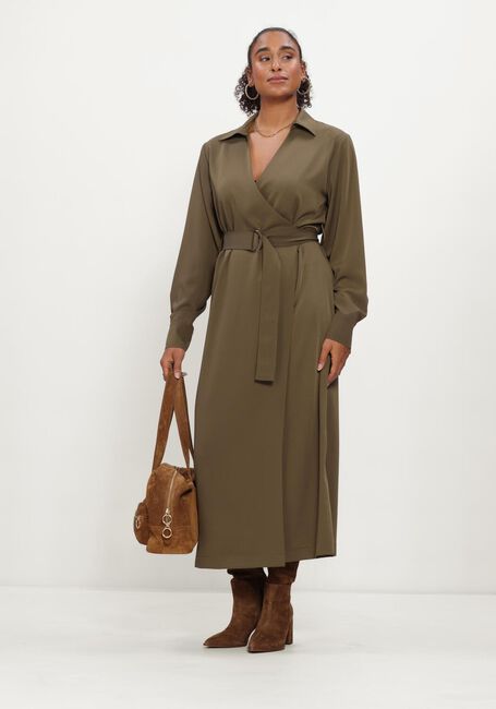 LINA LOCCHI Robe midi LL-BELINDA en vert - large
