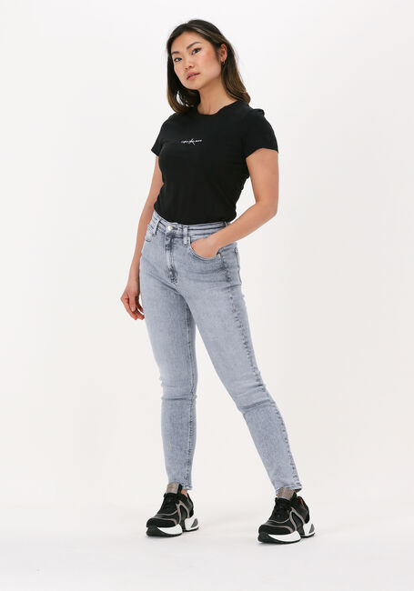 CALVIN KLEIN T-shirt MONOGRAM LOGO SLIM TEE en noir - large