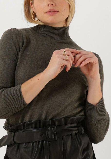 Donkergroene MINUS Trui MERSIN ROLL NECK KNIT - large
