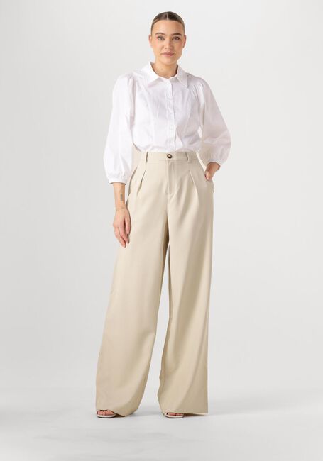 Beige CO'COUTURE Wijde broek NANACC PLEAT LL PANT - large