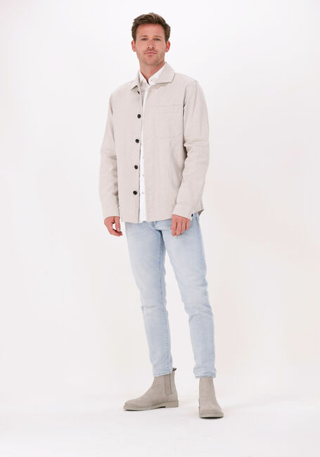 Witte PROFUOMO Casual overhemd HARTGER W COTTON-LINNEN - large