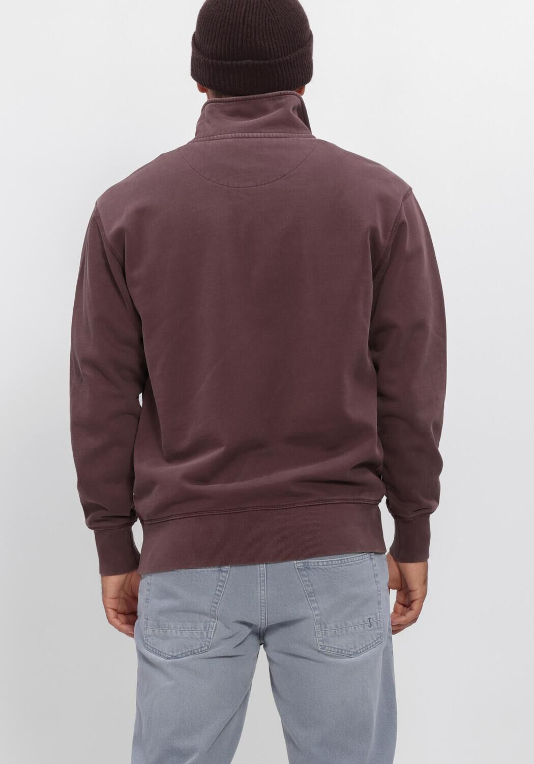 Bordeaux BUTCHER OF BLUE Sweater LOGO HALF ZIP - large