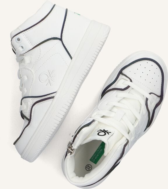 Witte BENETTON Sneakers REFLECTIVE Witte BENETTON Sneakers REFLECTIVE - large