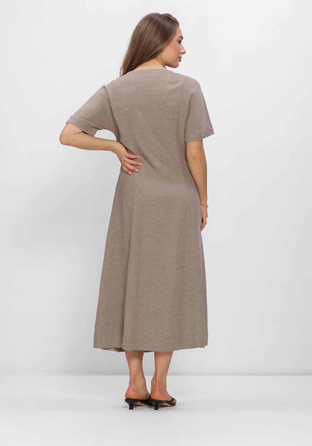 Lichtgrijze MSCH COPENHAGEN Jurken MSCHVIANA GINIA 2/4 DRESS - large