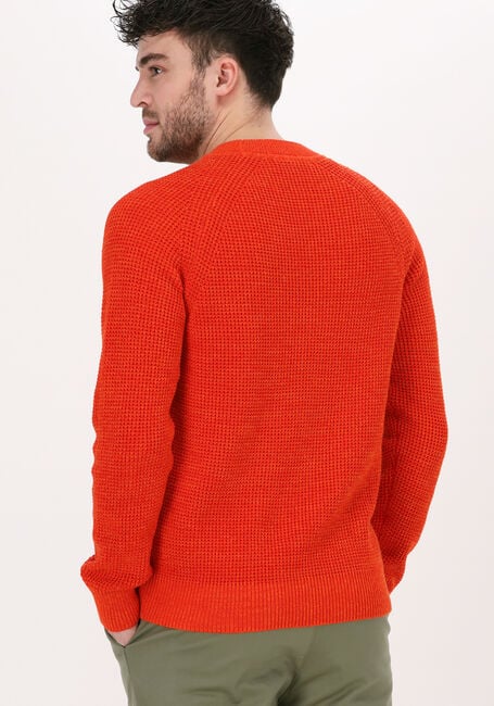 SELECTED HOMME Pull SLHSENNI LS KNIT MOCK NECK W en rouge - large