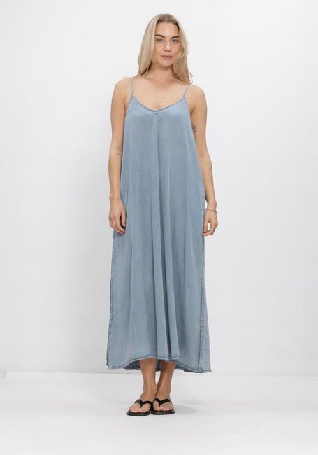 Lichtblauwe MY ESSENTIAL WARDROBE Midi jurk NELLYMW STRAP DRESS - large