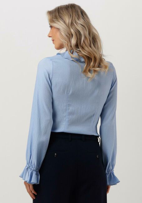VANILIA STRUCTURE RUFFLE TOP Blouses Bleu clair - large