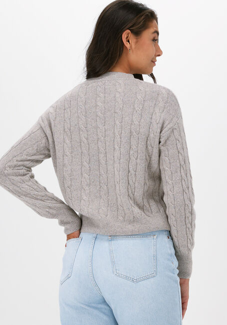 BELLAMY Pull CHARLOTTE CABLE en gris - large