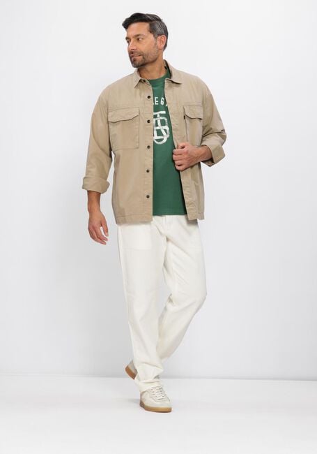 BUTCHER OF BLUE Surchemise DAN COTTON OVERSHIRT en beige - large