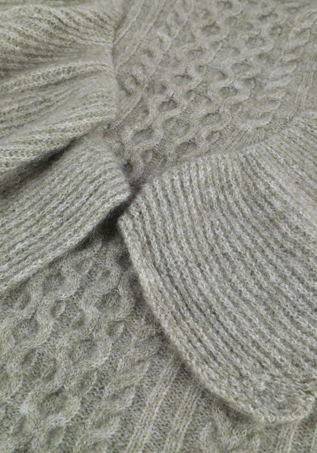 Groene Y.A.S. Trui YASVELLA LS KNIT PULLOVER - large